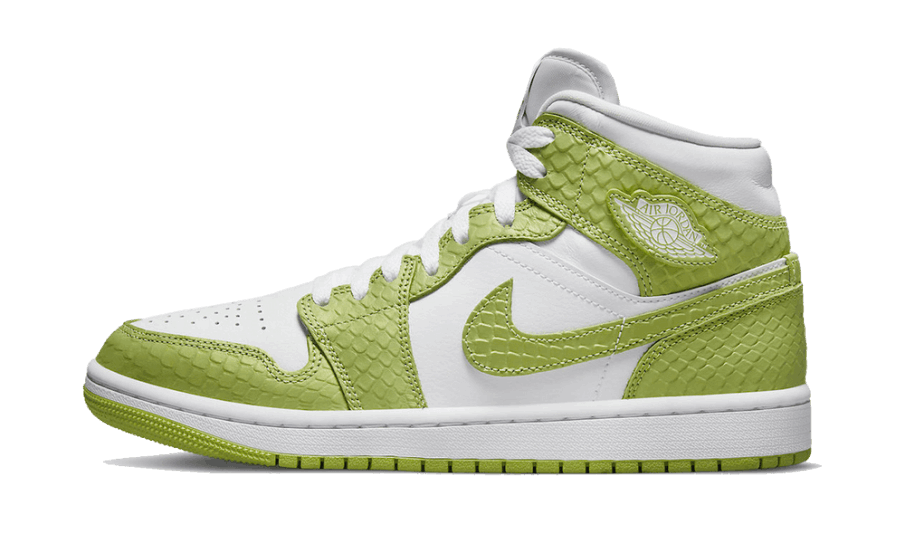 Air Jordan 1 Mellemgrøn Python (w) Genopbygge