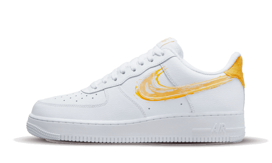 Nike Air Force 1 Lavt Penselstrøg Gul Genopbygning
