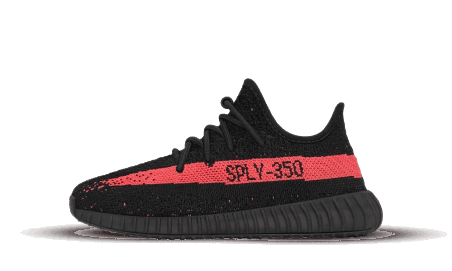 Genopfyld Yeezy Boost 350 V2 Core Sort Rød (børn)