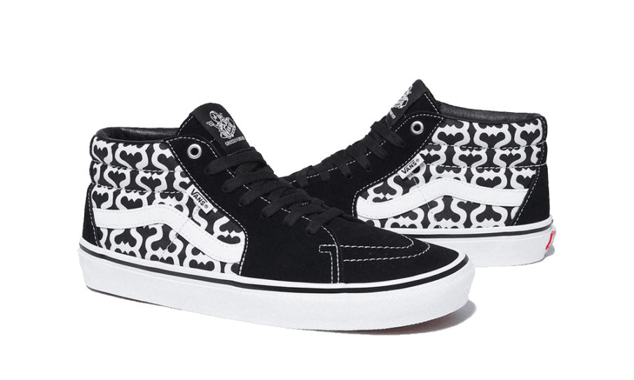 Vans Skate Grosso Mid Supreme Monogram S Logo Sort Restock